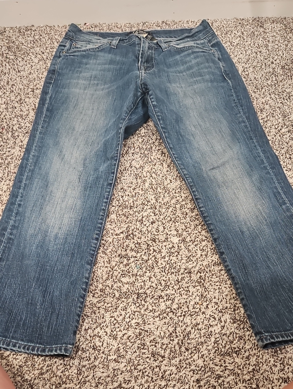 Lucky Brand Women's Blue Cropped Jeans - Faded Indigo